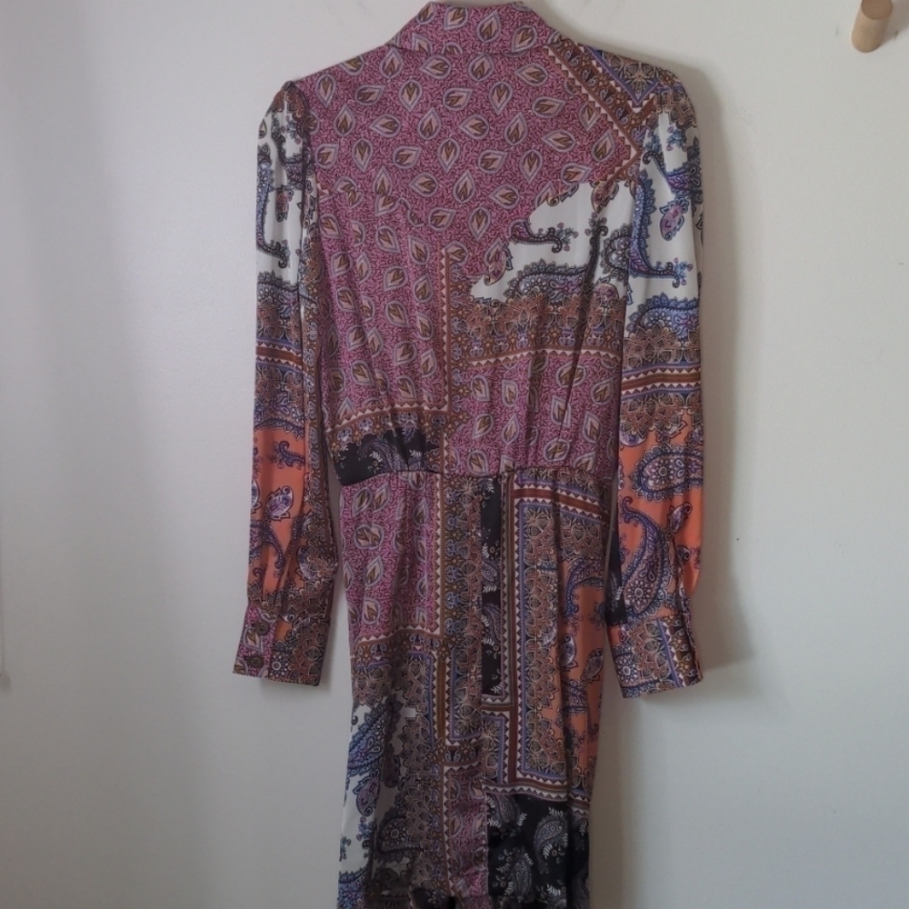 𝅺petersyn Agnes Paisley Print Shirt Dress NWT - Picture 13 of 14